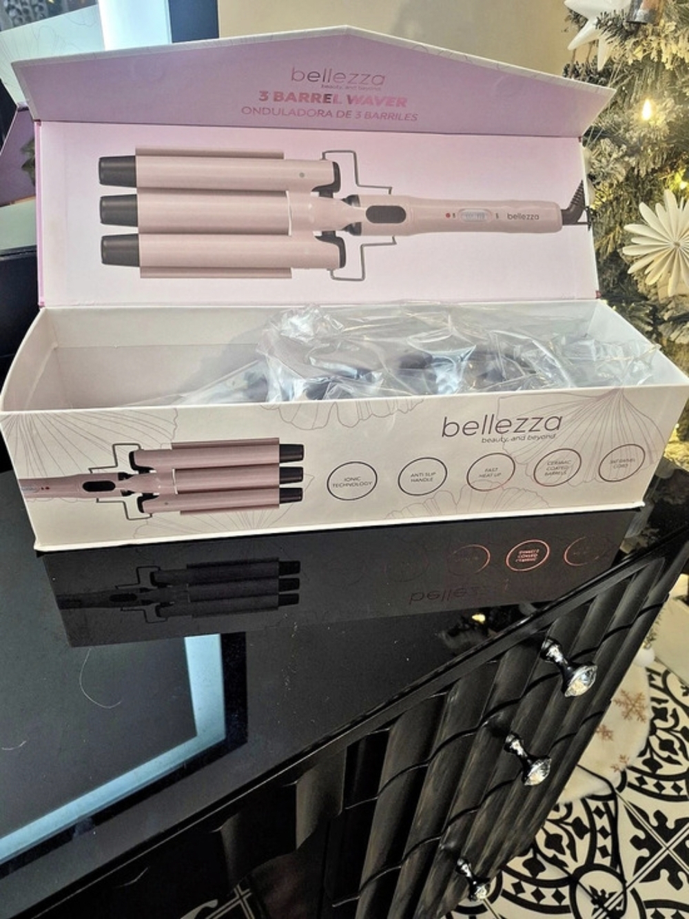 Bellezza 3 Barrel Waver Pink Hair Waver NWT